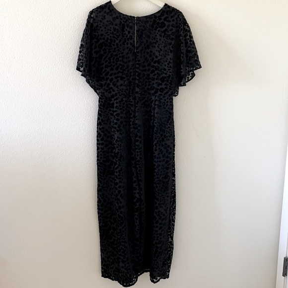 Anthropologie Greylin black leopard jumpsuit - Picture 3 of 5